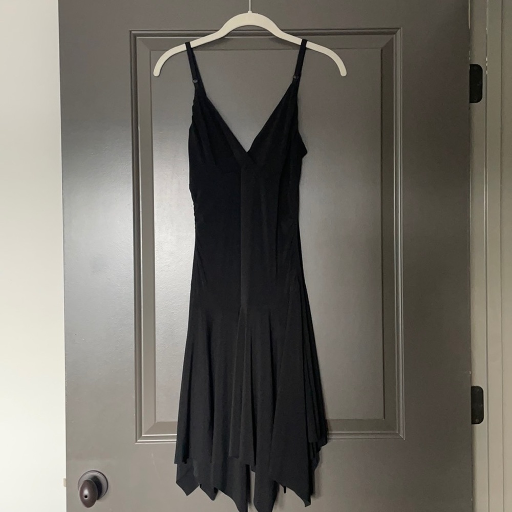Date Night: little black dress w/ handkerchief hem
